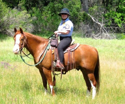 El Tapahtio w Jaede Calif. State Park Mounted Patrol - 1